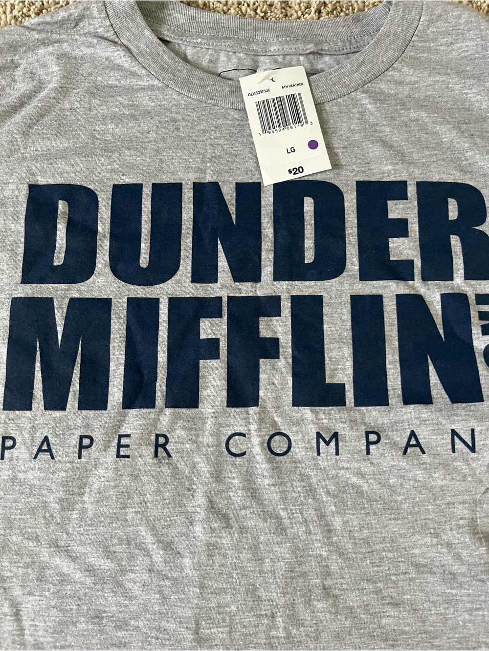 The office Dunder Mifflin t shirt size